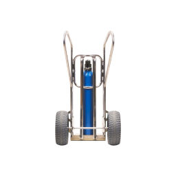 Aluminium handtruck  aluminium gas cylinder trolley  with 2 puncture proof tires