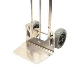 Diable en tube aluminium aluminium handtruck avec roues increvable 260 