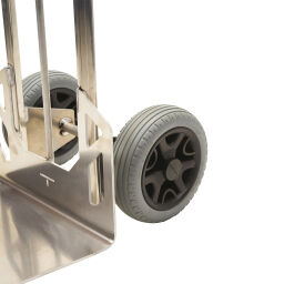Diable en tube aluminium aluminium handtruck avec roues increvable 260 
