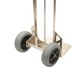Diable en tube aluminium aluminium handtruck avec roues increvable 260 
