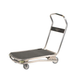 Storeroom trolleys platform trolley push bracket(s) folding down