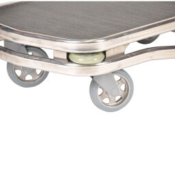 Storeroom trolleys platform trolley push bracket(s) folding down