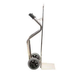 Aluminium handtruck diable en tube aluminium with puncture-proof PU tyres 260 x 85 mm 