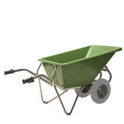 Wheelbarrow Matador  agricultural wheelbarrow with 2 puncture proof tires Article arrangement:  New.  L: 1630, W: 715, H: 800 (mm). Article code: 6318883