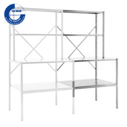 Workbench packaging table extension section.  W: 1000, D: 800, H: 2000 (mm). Article code: 55-S12-2080-AB
