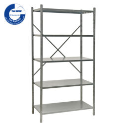 Static shelving rack Shelving static shelving rack 55 start section.  W: 1040, D: 400, H: 2000 (mm). Article code: 55-SET-1M400