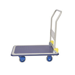 Chariot logistique chariot de manutention chariot plate-forme/ chariot plateau prestar barre(s) de poussée, rabattable