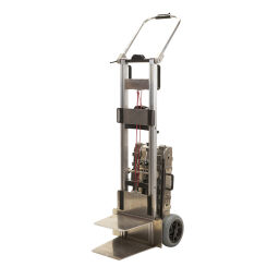 Stairway hand truck electrically powered - 12v/ 9 ah