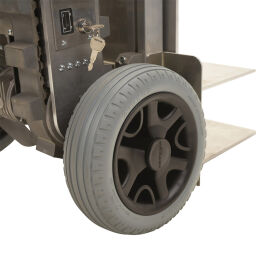 Stairway hand truck electrically powered - 12v/ 9 ah