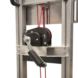 Stairway hand truck electrically powered - 12v/ 9 ah