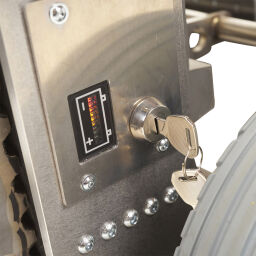Stairway hand truck electrically powered - 12v/ 9 ah