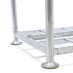 Stacking rack mobile storage rack basis incl. fixed stanchions