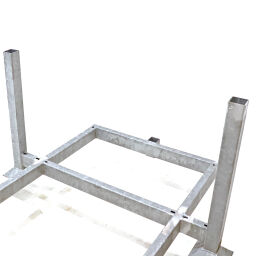 Bouw opslagpallet vaste constructie stapelbaar geschikt voor rongen 48.3x3.25 mm