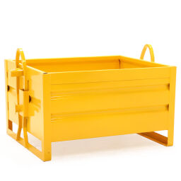 Stacking box steel fixed construction stacking box 4 walls closed
