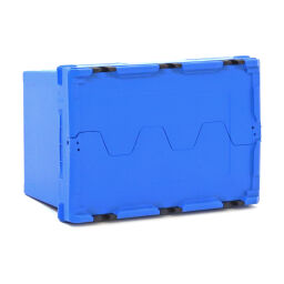 Stapelboxen kunststoff distributionsbehälter mit 2-teiligem deckel