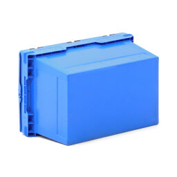 Stapelboxen kunststoff distributionsbehälter mit 2-teiligem deckel