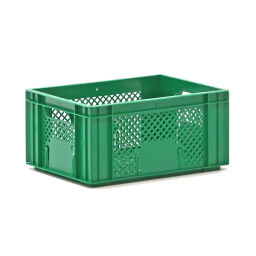Stacking box plastic stackable walls + floor perforated