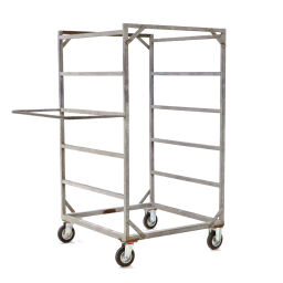 Trolleys with carrier spars warehouse trolley carrier spar trolley with 6 shelves