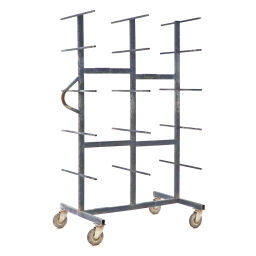 Trolleys with carrier spars warehouse trolley carrier spar trolley double-sided