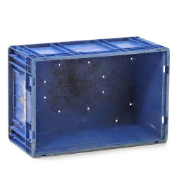 Stapelboxen kunststoff stapelbar perforierte boden / geschlossener wände