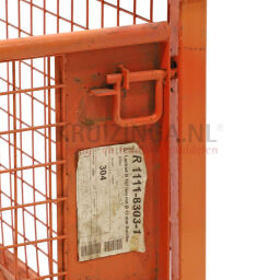 Caisse grillagée occasion gerbable et pliable 1 clapet en 1 côté longue Occasion