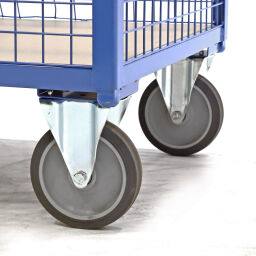 Used warehouse trolley transport trolley 2 flaps at 1 long side