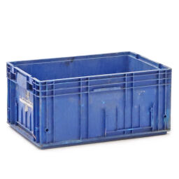 Stacking box plastic stackable walls closed / floor perforated