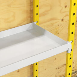 Composite racking shelving shelves with retention basins basic shelf with 5 levels (15 retention basins) 