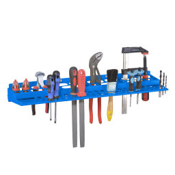 Workbench wall panel suitable for tools