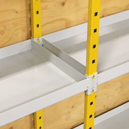 Composite racking shelving shelves with retention basins basic shelf with 5 levels (15 retention basins) 