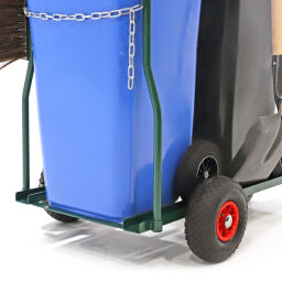 Chariot de ménage poubelles et produits de nettoyage véhicule balai complet avec accessoires