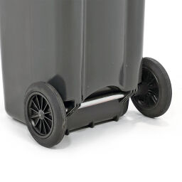 Plastic waste container waste and cleaning accessories 2 wheels + axel for 120l