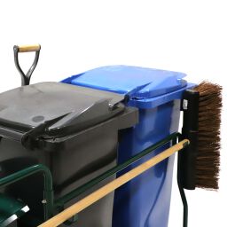 Cleaning trolleys waste and cleaning broom wagon complete with accessories