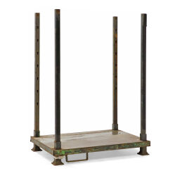 Stacking rack mobile storage rack basis incl. stanchions 