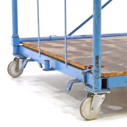 Rolcontainer gebruikt meubeltransportwagen l-frame nestbaar en stapelbaar