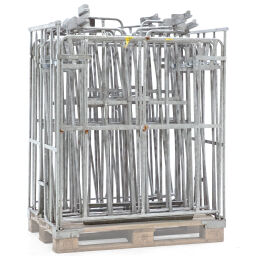 Pallet stacking frames foldable construction stackable