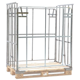 Pallet stacking frames foldable construction stackable