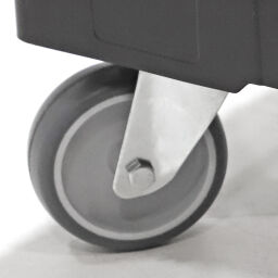 Onderwagen rolplateau koppelbaar, geschikt voor eurobakken 600x400 mm 