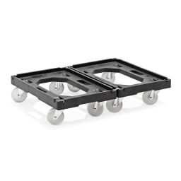 Carrier roll platform connectable, suitable for euro boxes 600x400 mm 