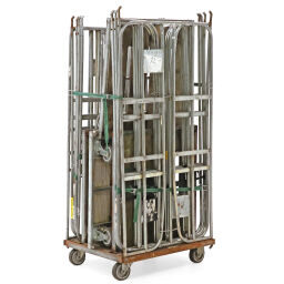 Roll cage used 2-sides clamp fences + 2 tensioning belts