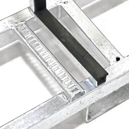 Glasbokken glastransportcontainer dubbelzijdige belading