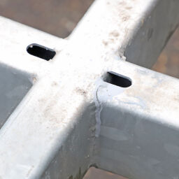 Gerüstpalette feste konstruktion stapelbar geeignet für rungen 48.3x3.25 mm