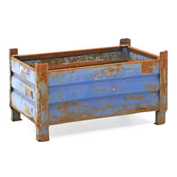 Stacking box steel fixed construction stacking box b-quality, with damage