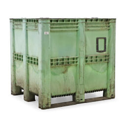 Stapelboxen kunststoff großvolumenbehälter mit 2 kufen