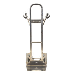 Aluminium steekwagen lekvrije PU-banden 260x85 mm