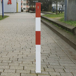 Barriers safety and marking bumper protection removable protective pole with cylinderslot - ø 70 mm
