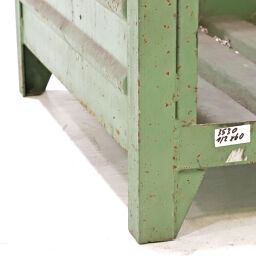 Used Stacking box steel fixed construction with front opening