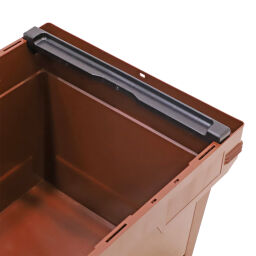 Offres boite de rangement plastique bac empilable et emboîtable avec supports d'empilage pliables