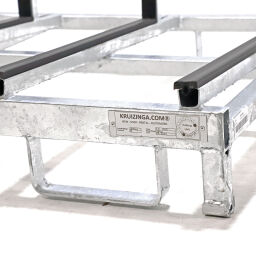 Glass rack glass transport container one-side loading