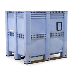 Stapelboxen kunststoff großvolumenbehälter b-qualität, mit schäden